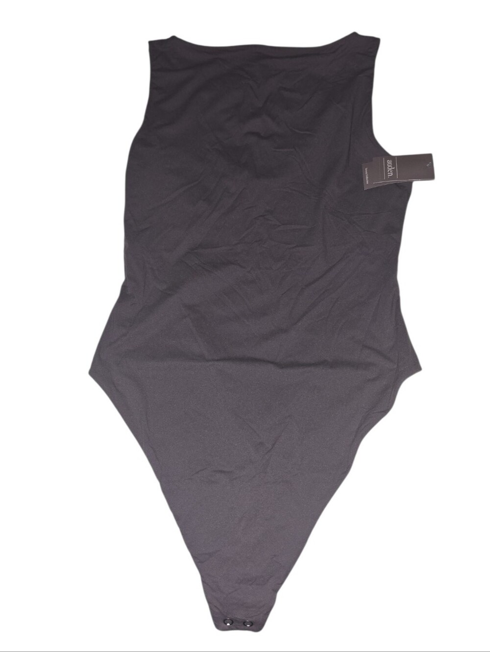 Womens Auden Luxe Stretch Fully Lined Thong Bodysuit, Black, Xl, NWT!!!